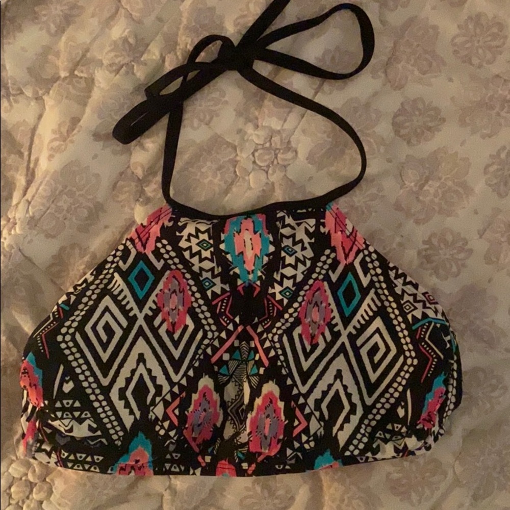 multi colored bikini top
